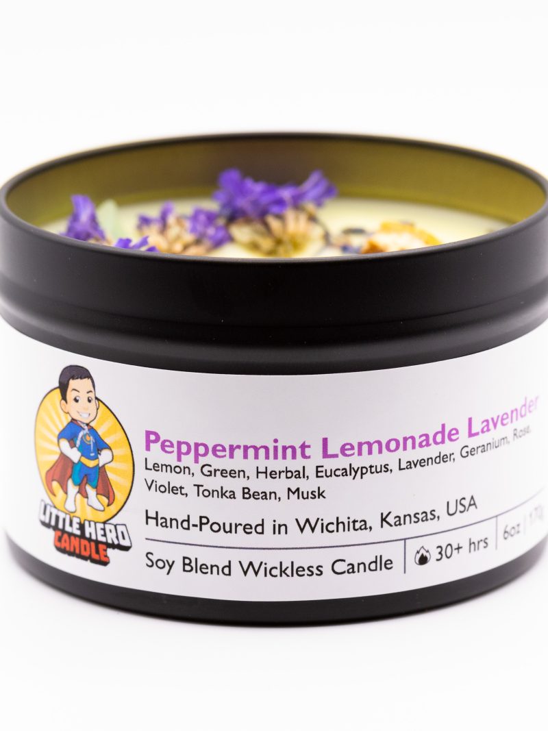 Peppermint Lemonade Lavender Wickless Candle